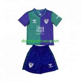Koszulka Malaga CF Dziecięcy Wyjazdowe Koszulki Piłkarskie 2023-2024 Krótki Rękaw